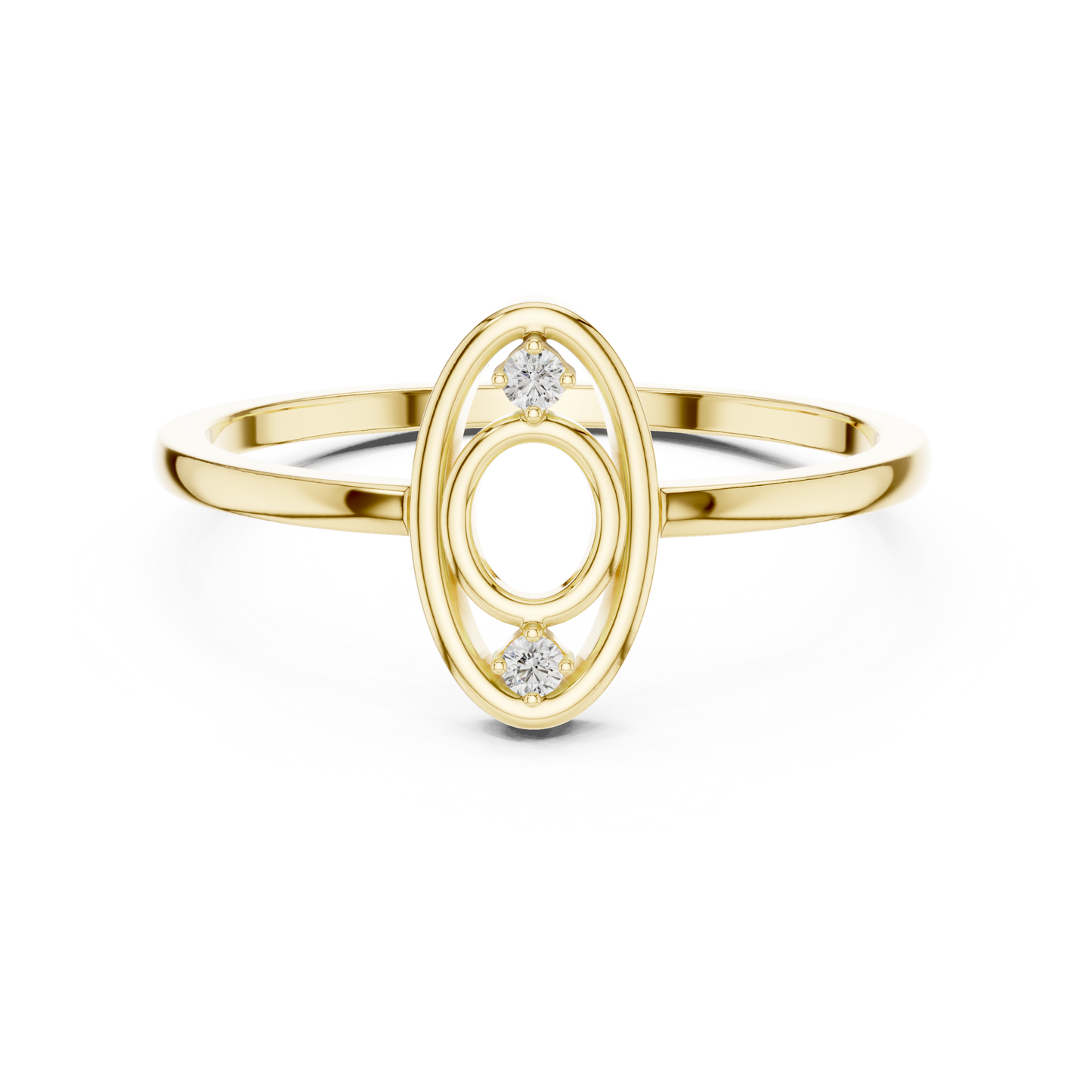 Modern Oval Shape Lab Grown Diamond Ring