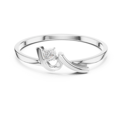 Rose Gold Round Lab Grown Diamond Ring