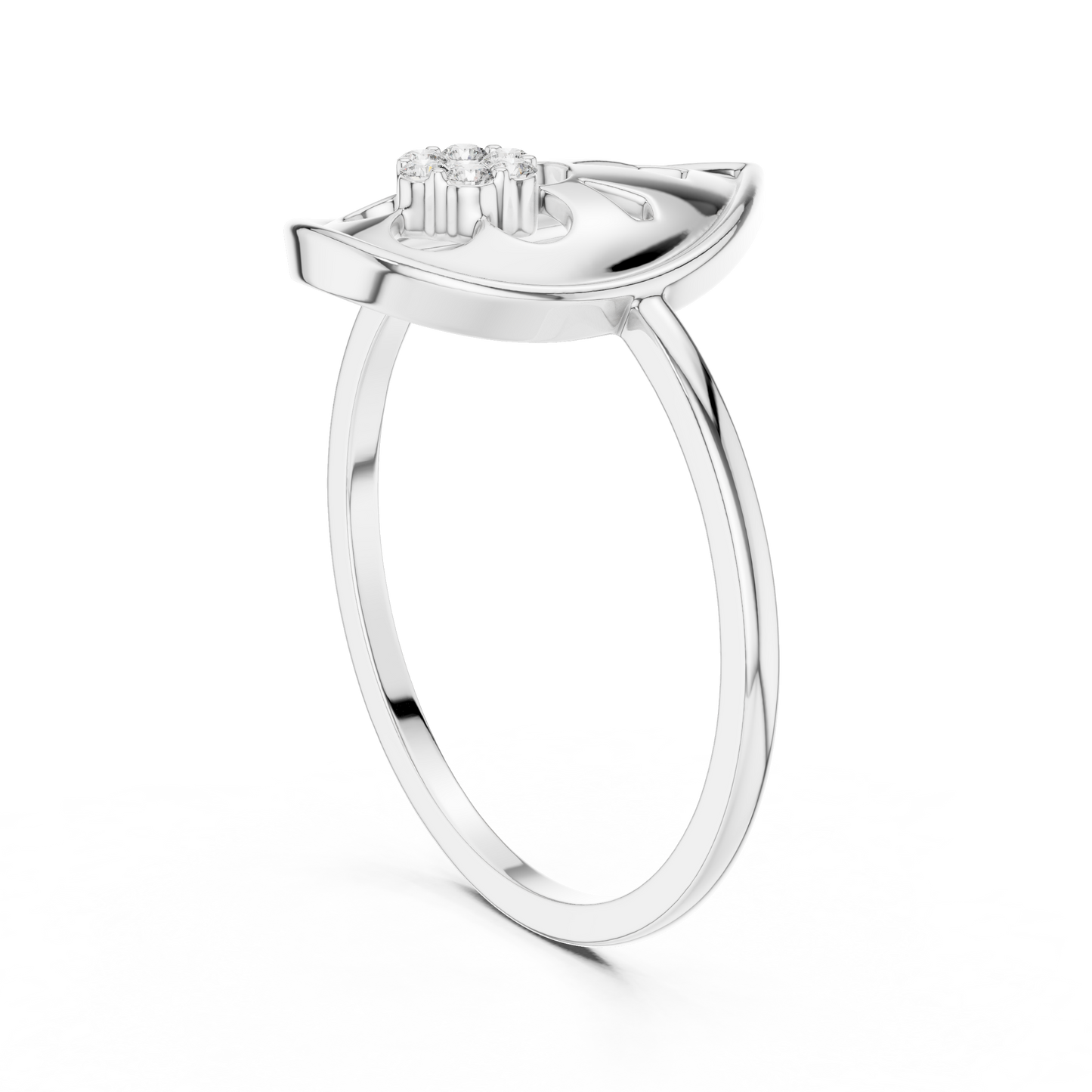 Pear Shaped Lab Grown Diamond Cluster Ring