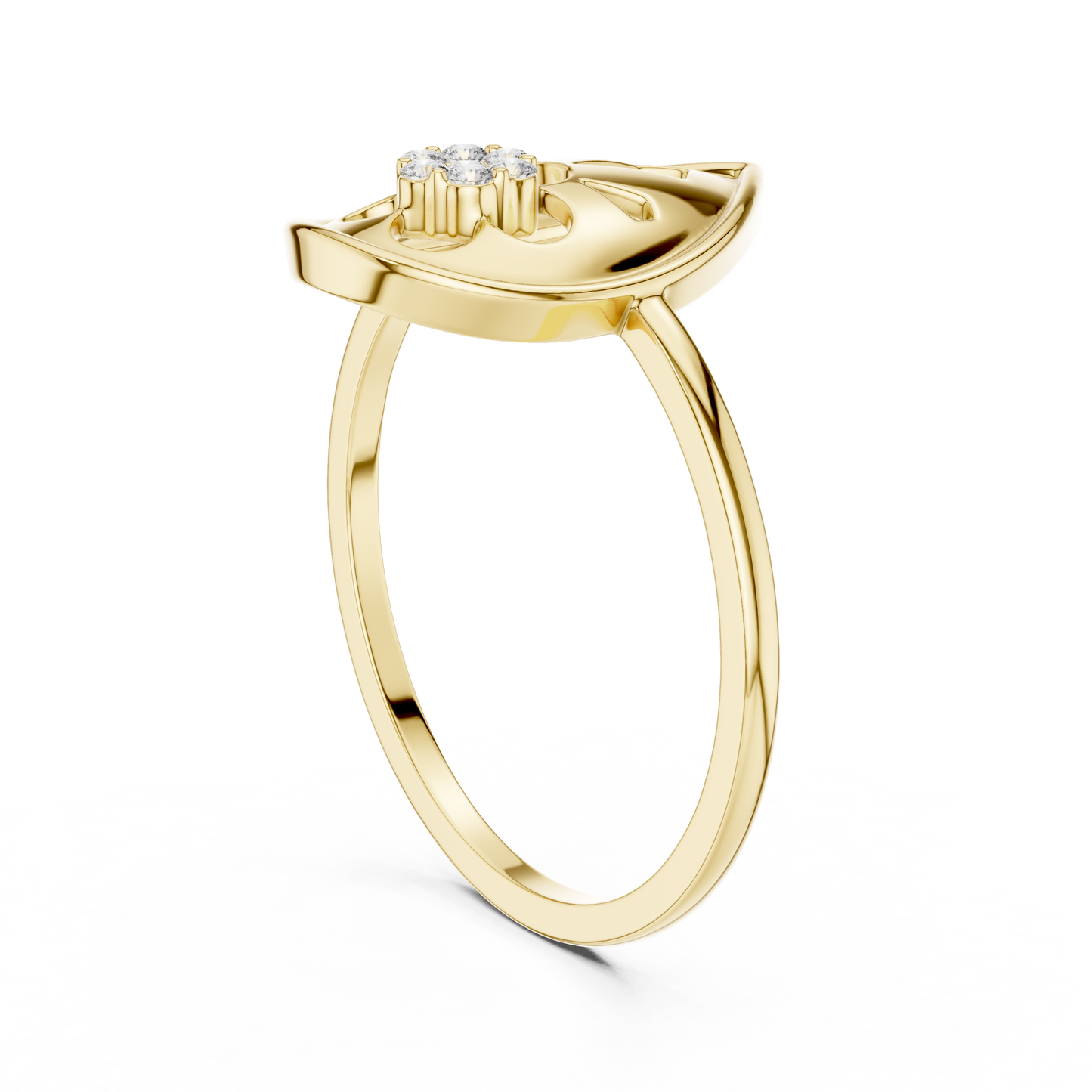 Pear Shaped Lab Grown Diamond Cluster Ring