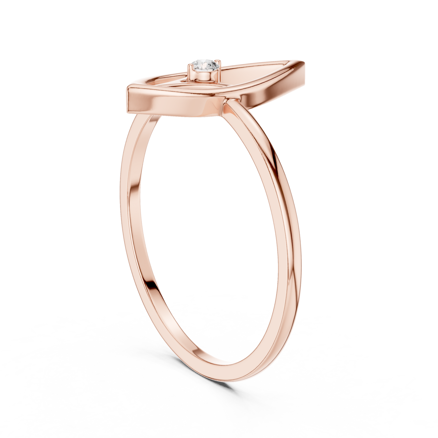 Vertical Marquise Lab Grown Diamond Ring