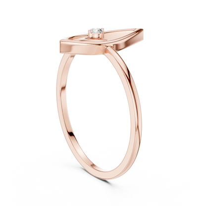 Vertical Marquise Lab Grown Diamond Ring