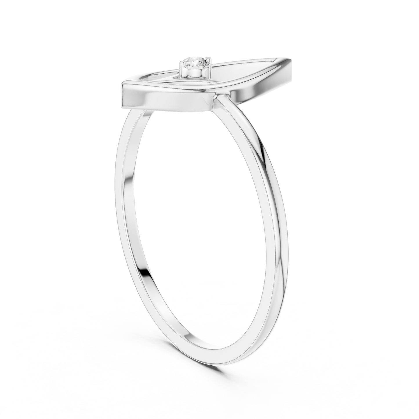 Vertical Marquise Lab Grown Diamond Ring