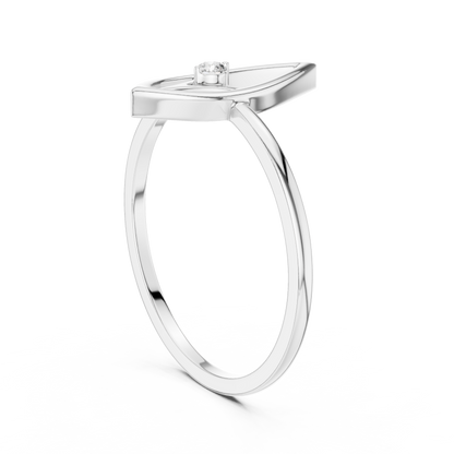 Vertical Marquise Lab Grown Diamond Ring