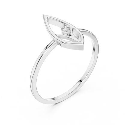 Vertical Marquise Lab Grown Diamond Ring