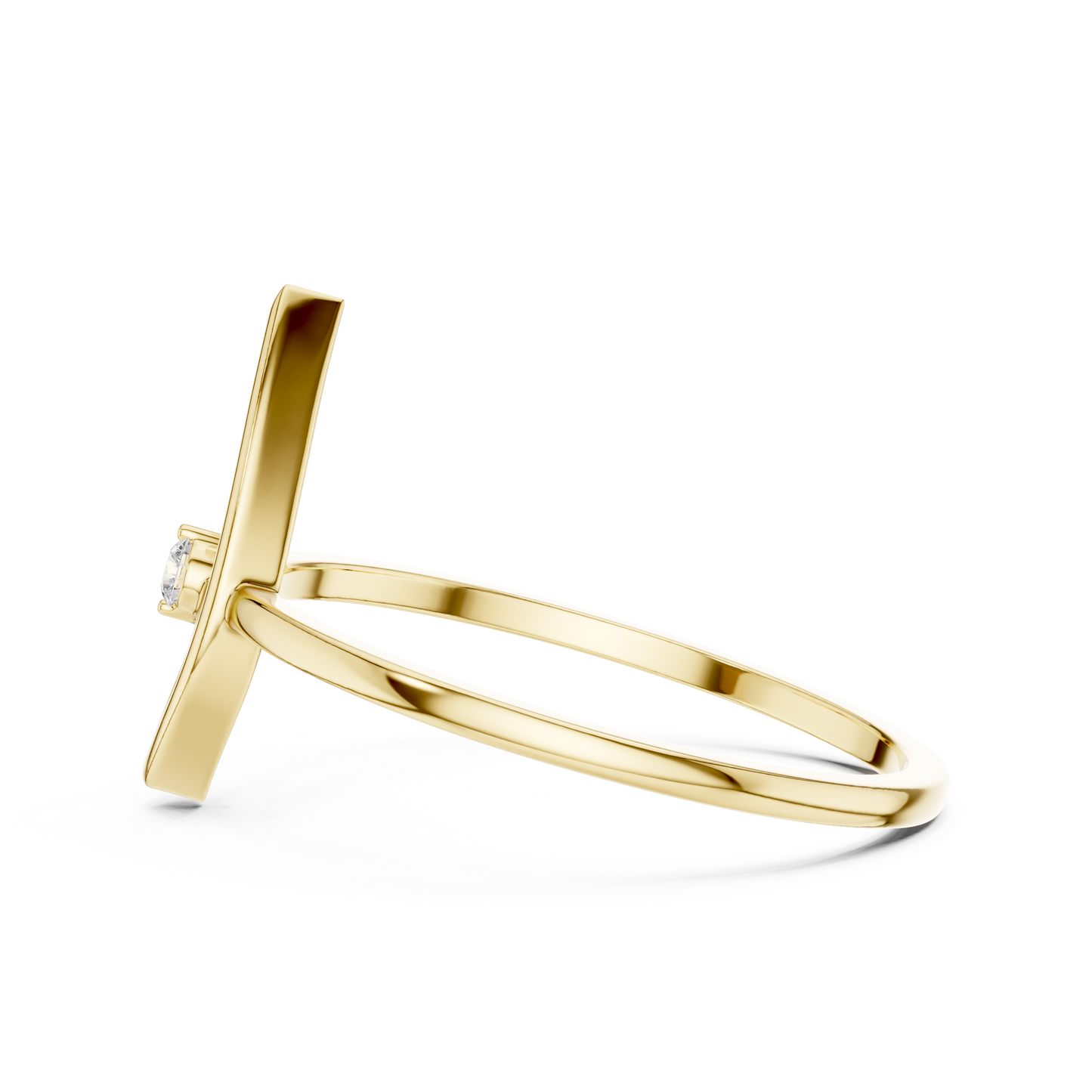 Vertical Marquise Lab Grown Diamond Ring