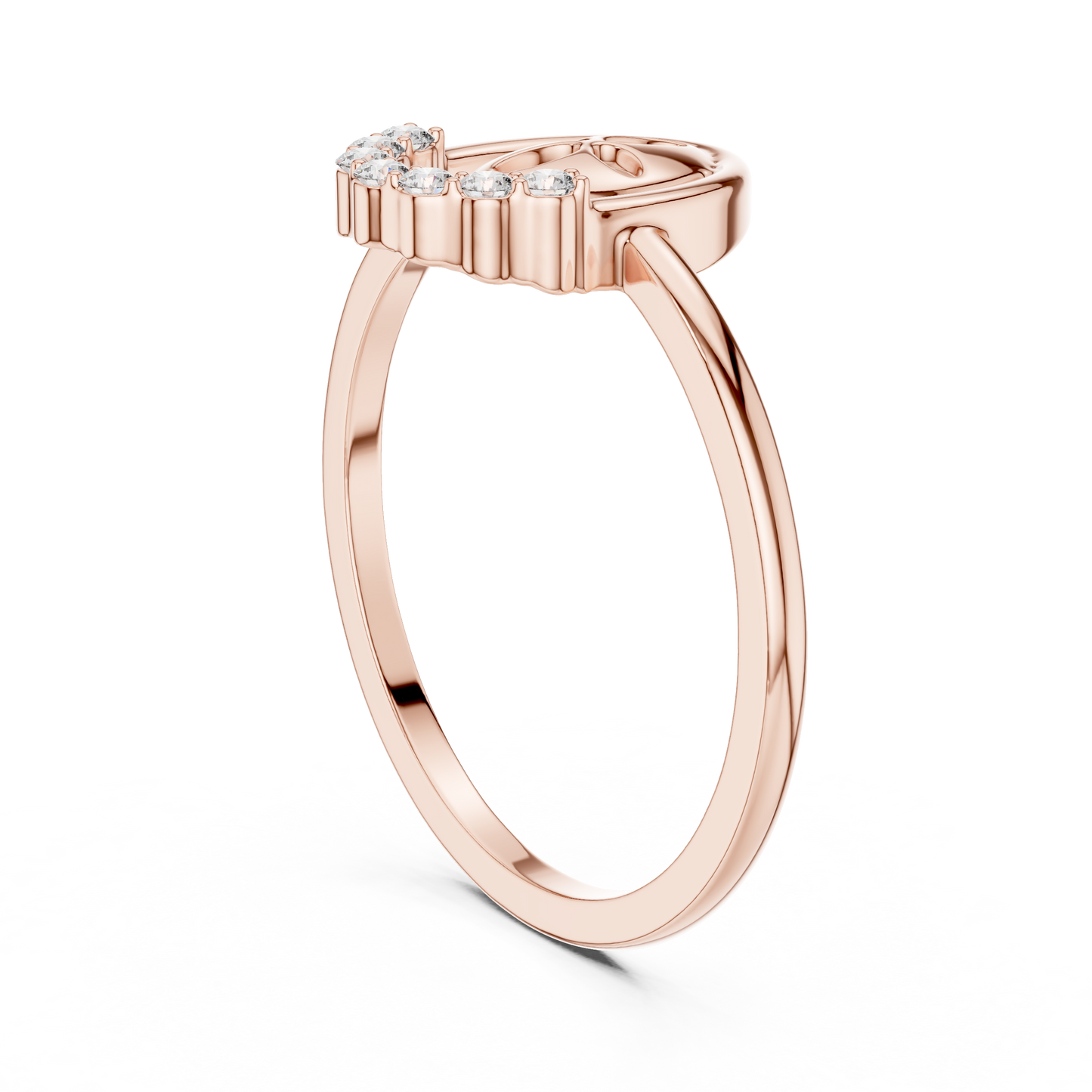 Round Lab Grown Diamond Oval Shape Ring