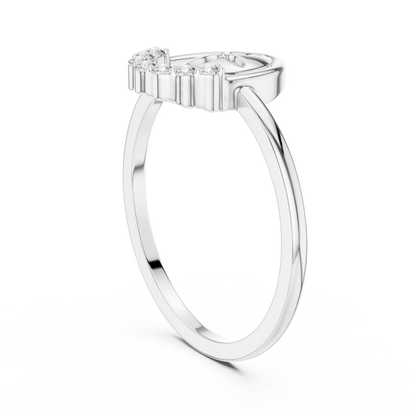 Round Lab Grown Diamond Oval Shape Ring