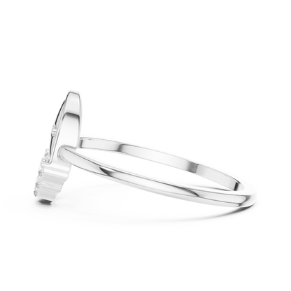 Round Lab Grown Diamond Oval Shape Ring