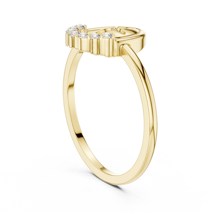 Round Lab Grown Diamond Oval Shape Ring