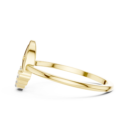Round Lab Grown Diamond Oval Shape Ring