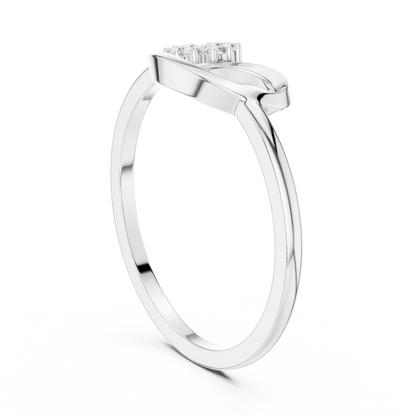 Lab Grown Diamond Floral Swirl Ring