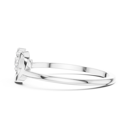 Lab Grown Diamond Floral Swirl Ring