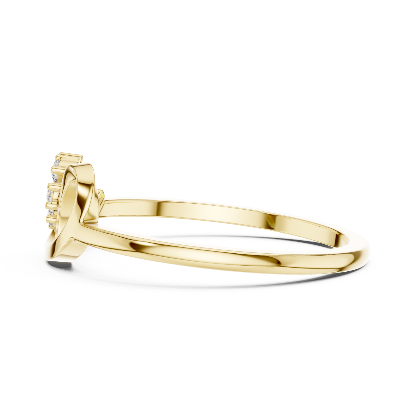 Lab Grown Diamond Floral Swirl Ring