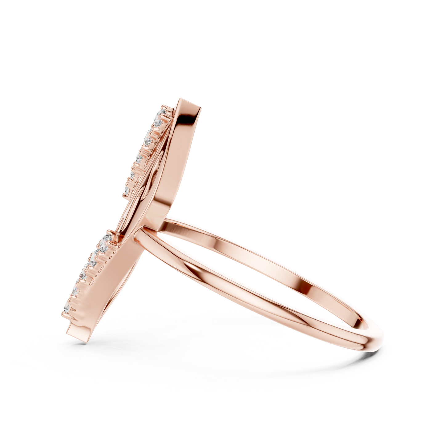 Lab Grown Diamond Marquise Frame Ring