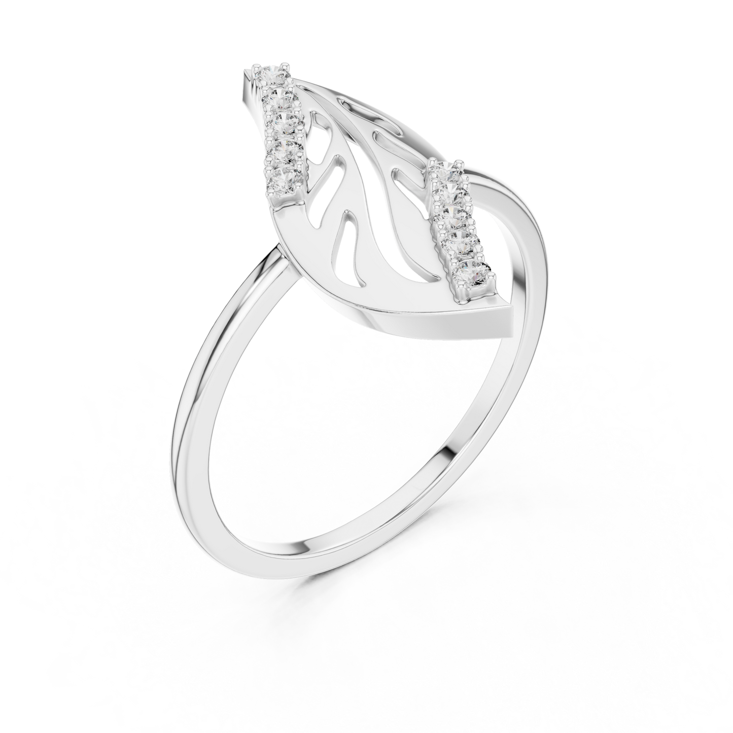 Lab Grown Diamond Marquise Frame Ring
