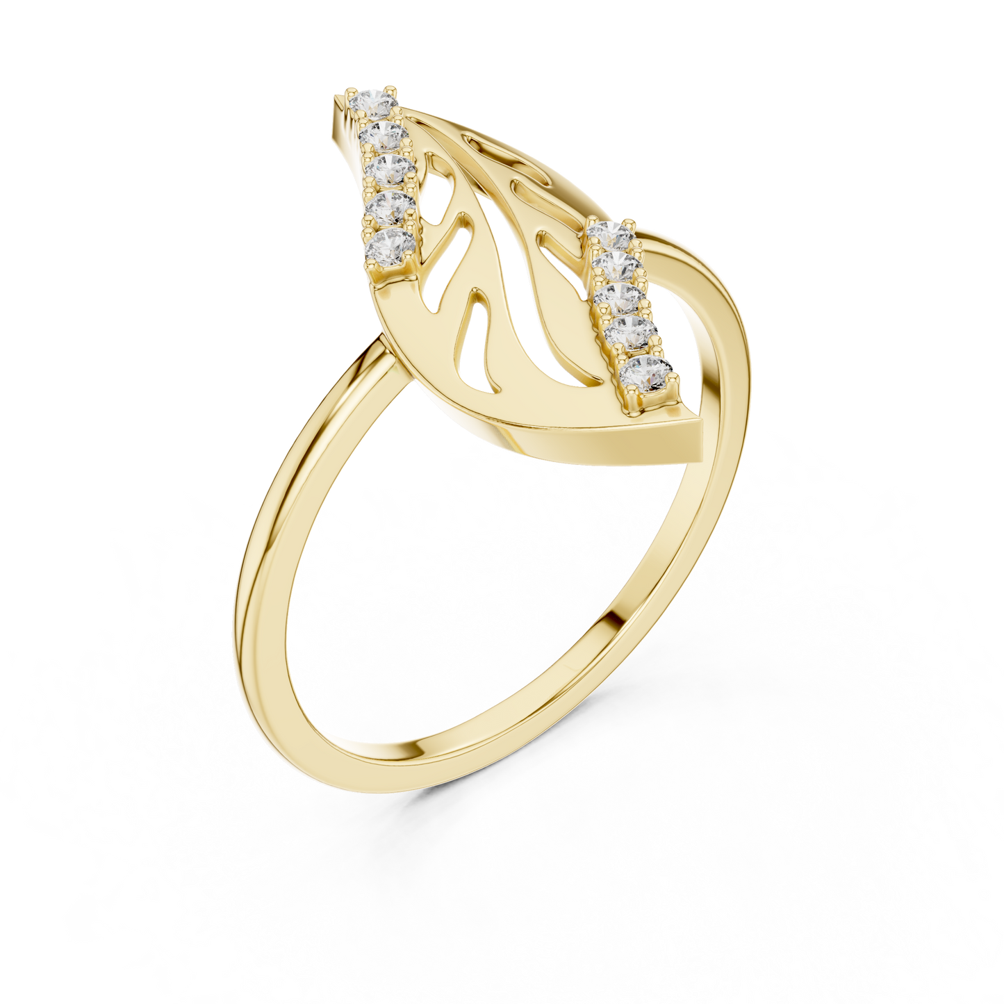 Lab Grown Diamond Marquise Frame Ring