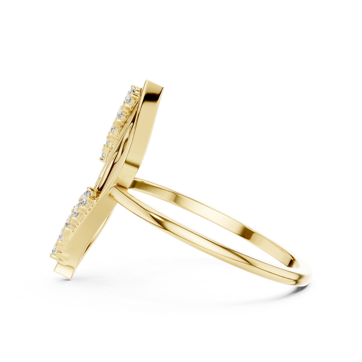 Lab Grown Diamond Marquise Frame Ring