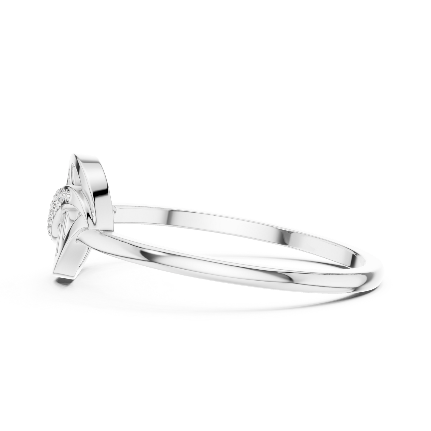 Lab Grown Diamond Leaf Bypass Ring