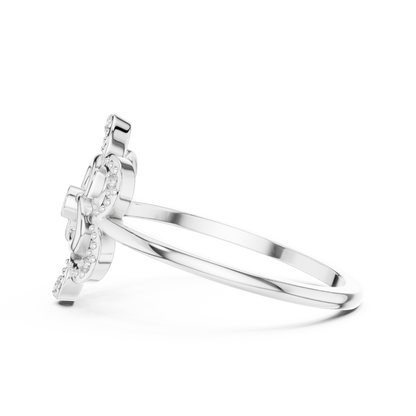 Dainty Lab Grown Diamond Triple Blossom Ring