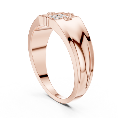 Men's Lab Grown Diamond Square Cluster Ring