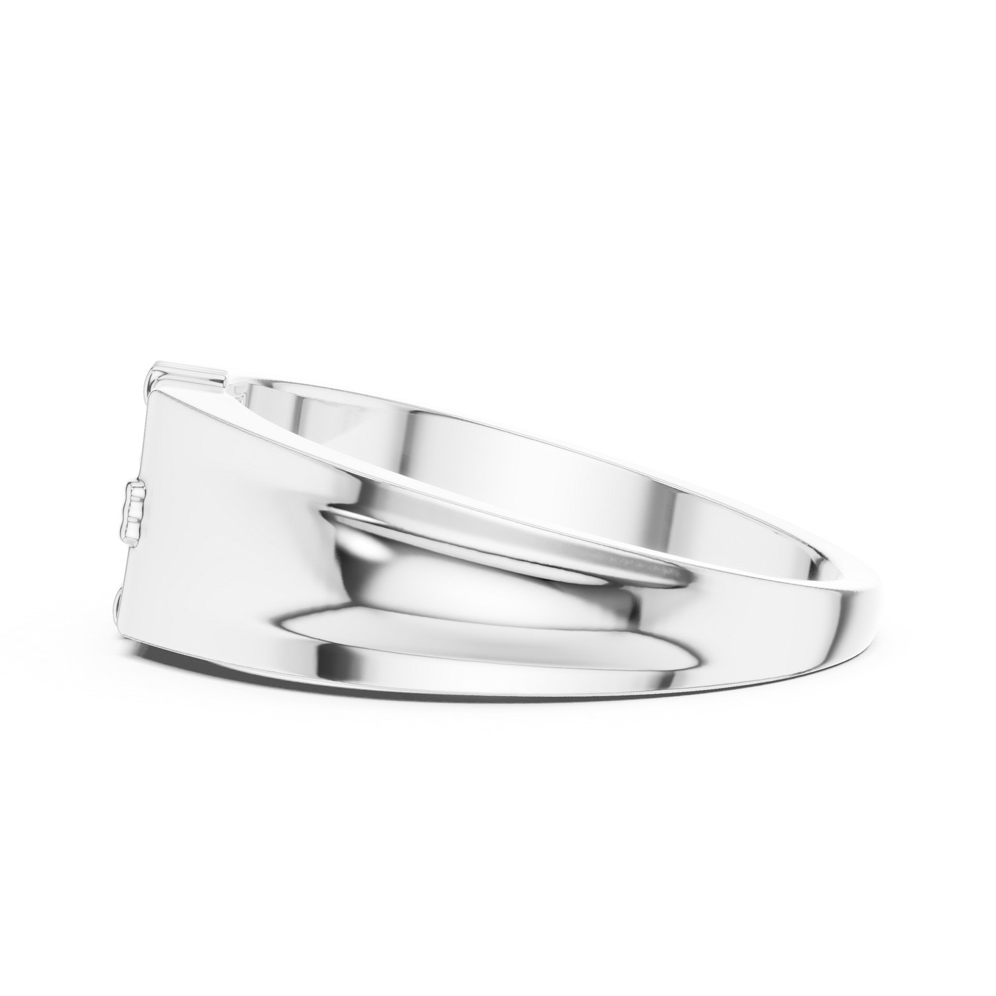 Men's Lab Grown Diamond Square Cluster Ring