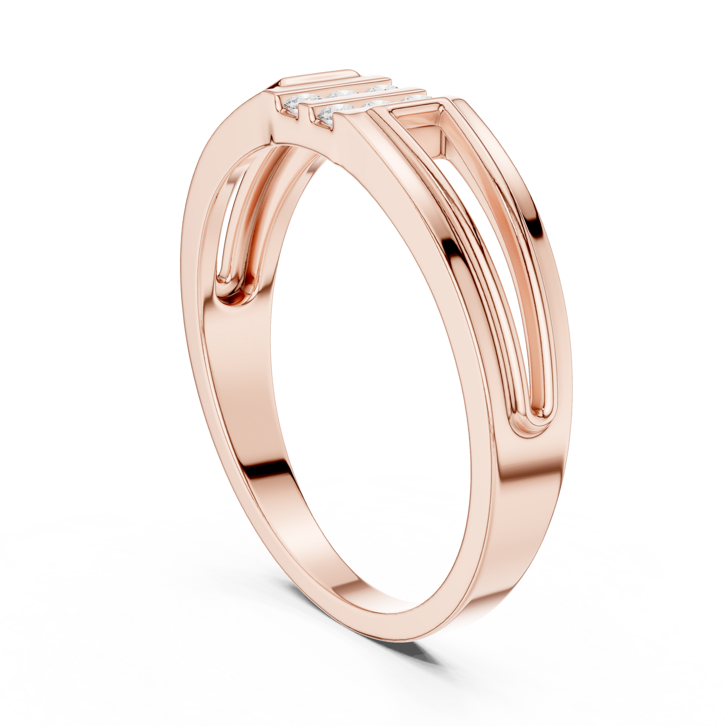 Lab Grown Diamond Split Shank Ring