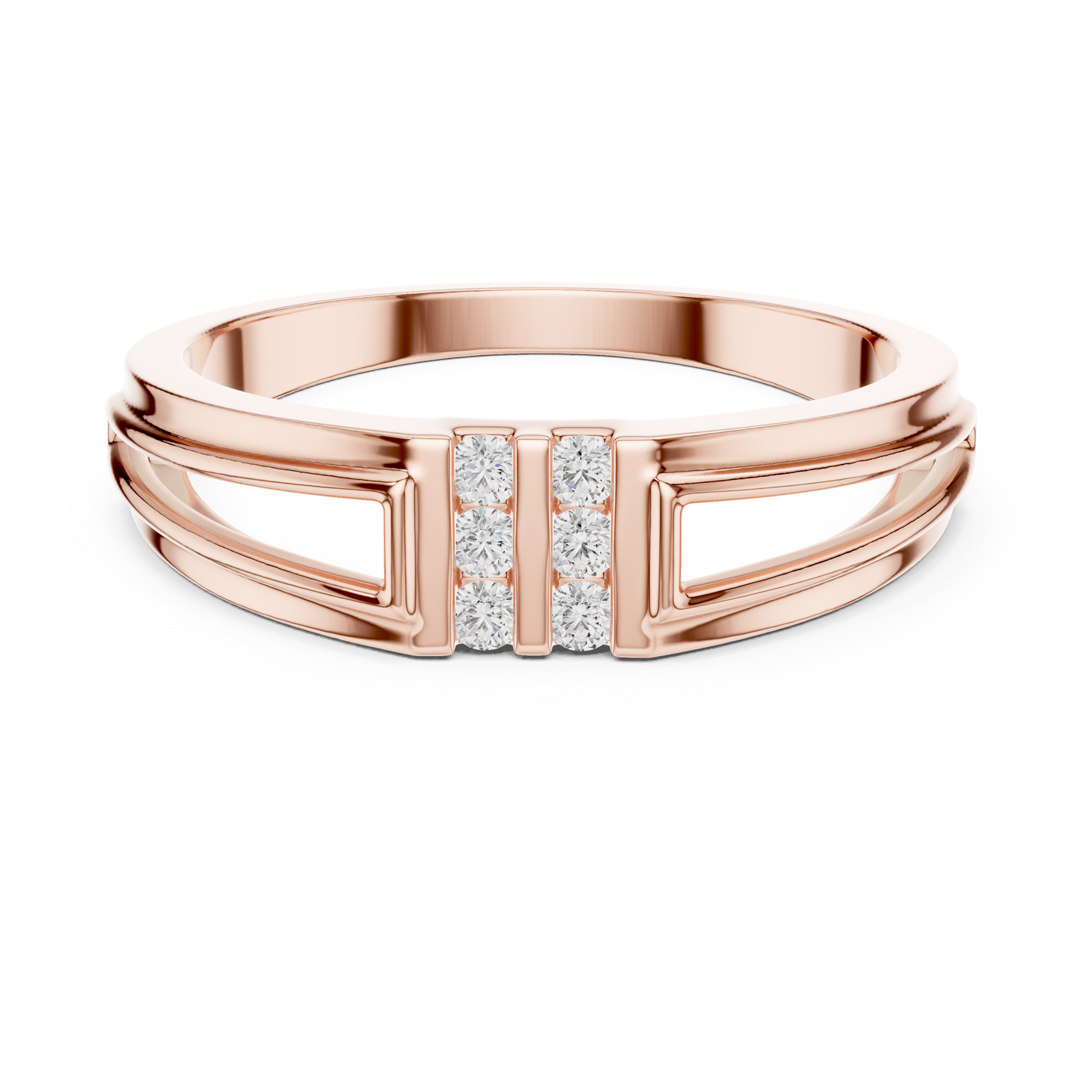 Lab Grown Diamond Split Shank Ring