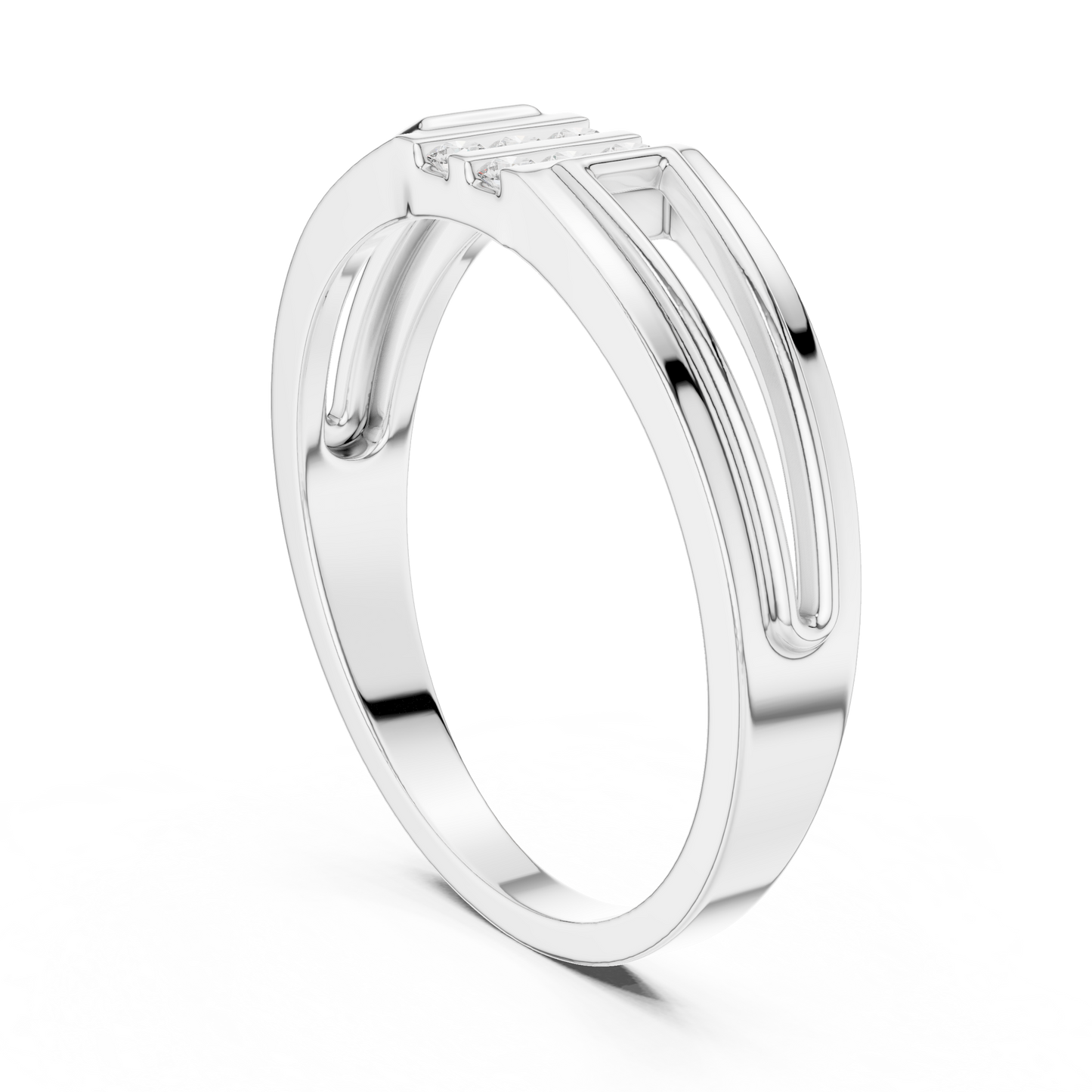 Lab Grown Diamond Split Shank Ring