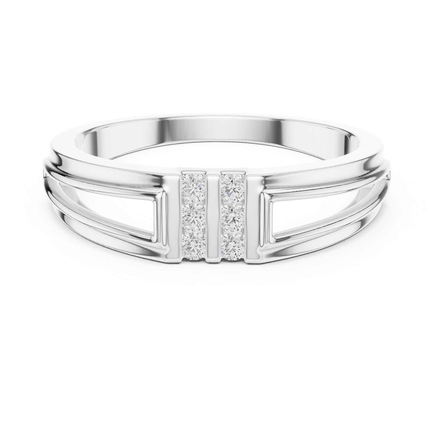Lab Grown Diamond Split Shank Ring