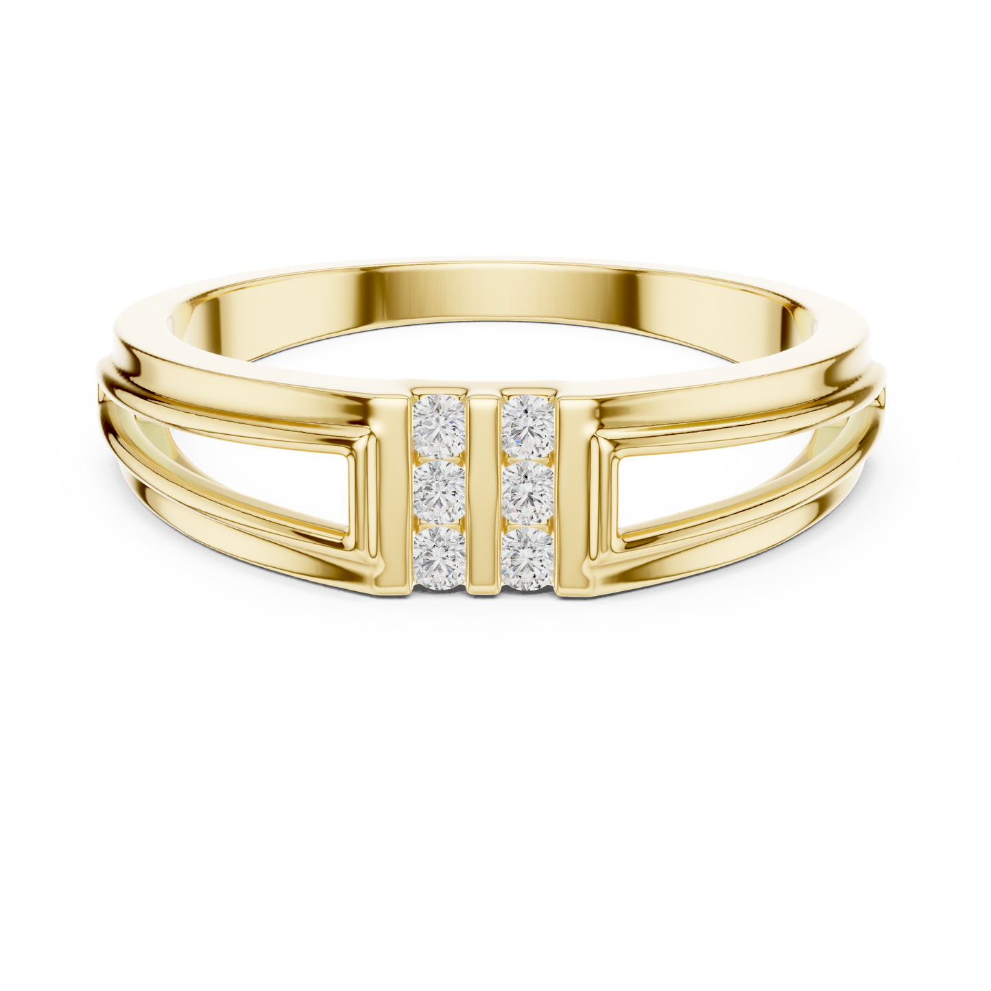 Lab Grown Diamond Split Shank Ring