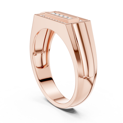 Lab Grown Diamond Rectangle Cluster Ring