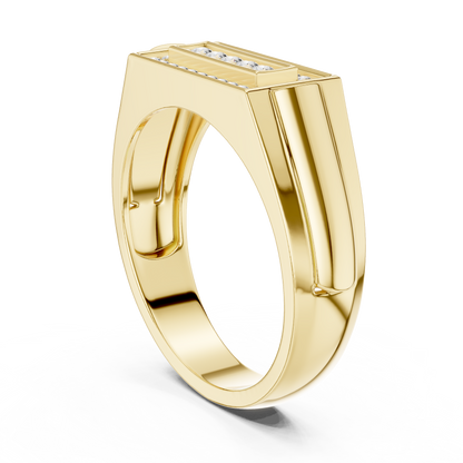Lab Grown Diamond Rectangle Cluster Ring