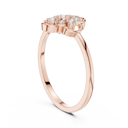 Vintage Style Lab Grown Diamond Floral Ring