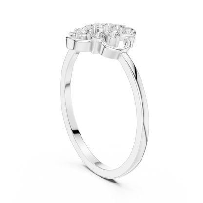 Vintage Style Lab Grown Diamond Floral Ring
