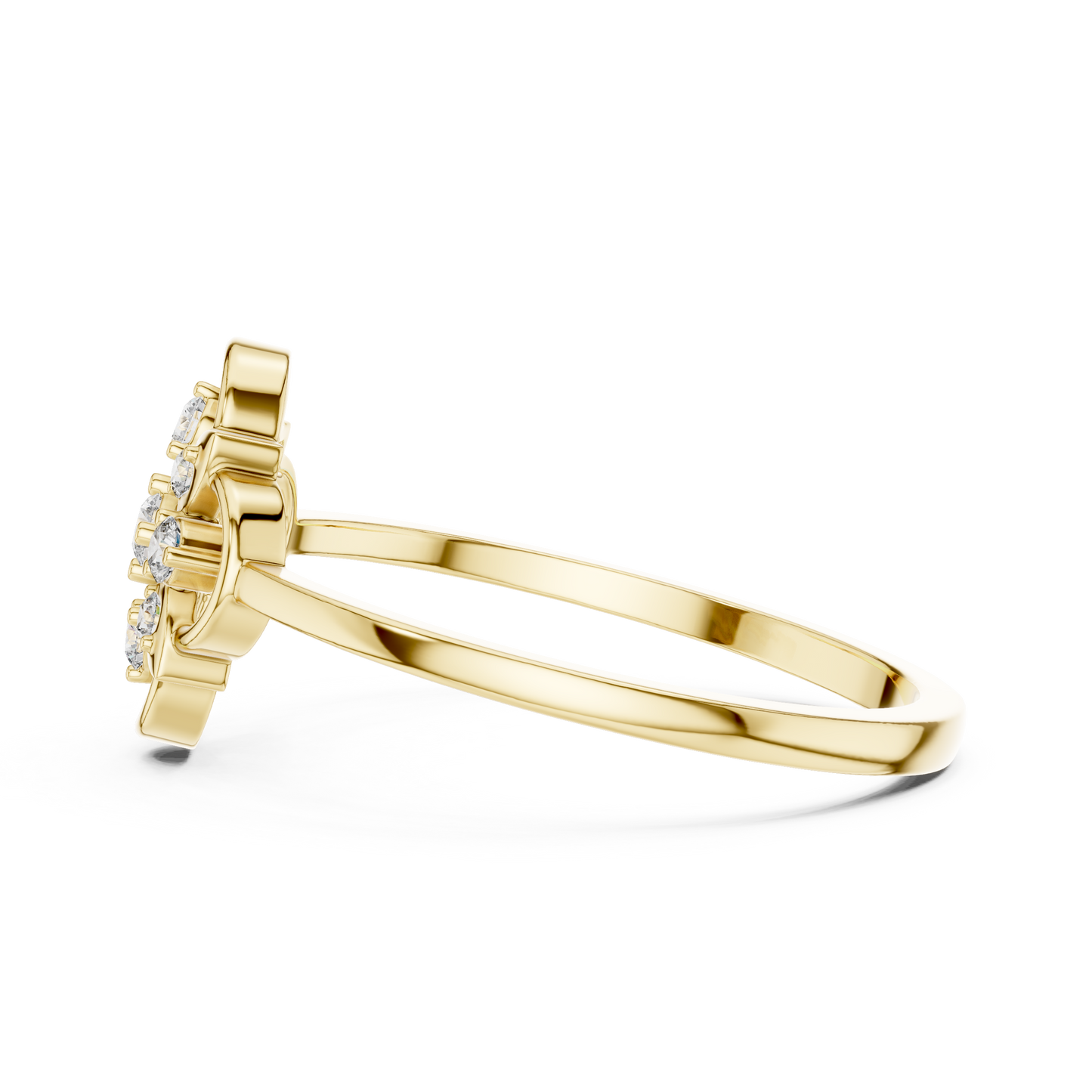 Vintage Style Lab Grown Diamond Floral Ring
