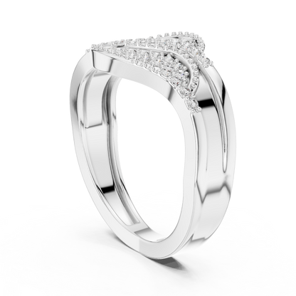 Lab Grown Diamond S-Curve Wave Ring