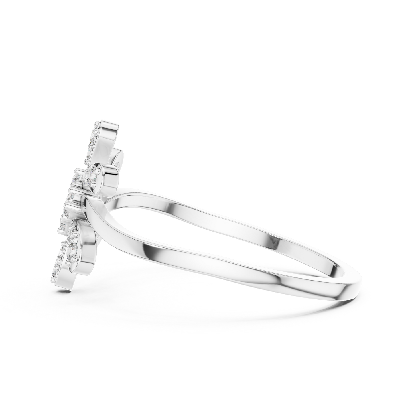 Round Lab Grown Diamond Jasmine Blossom Ring