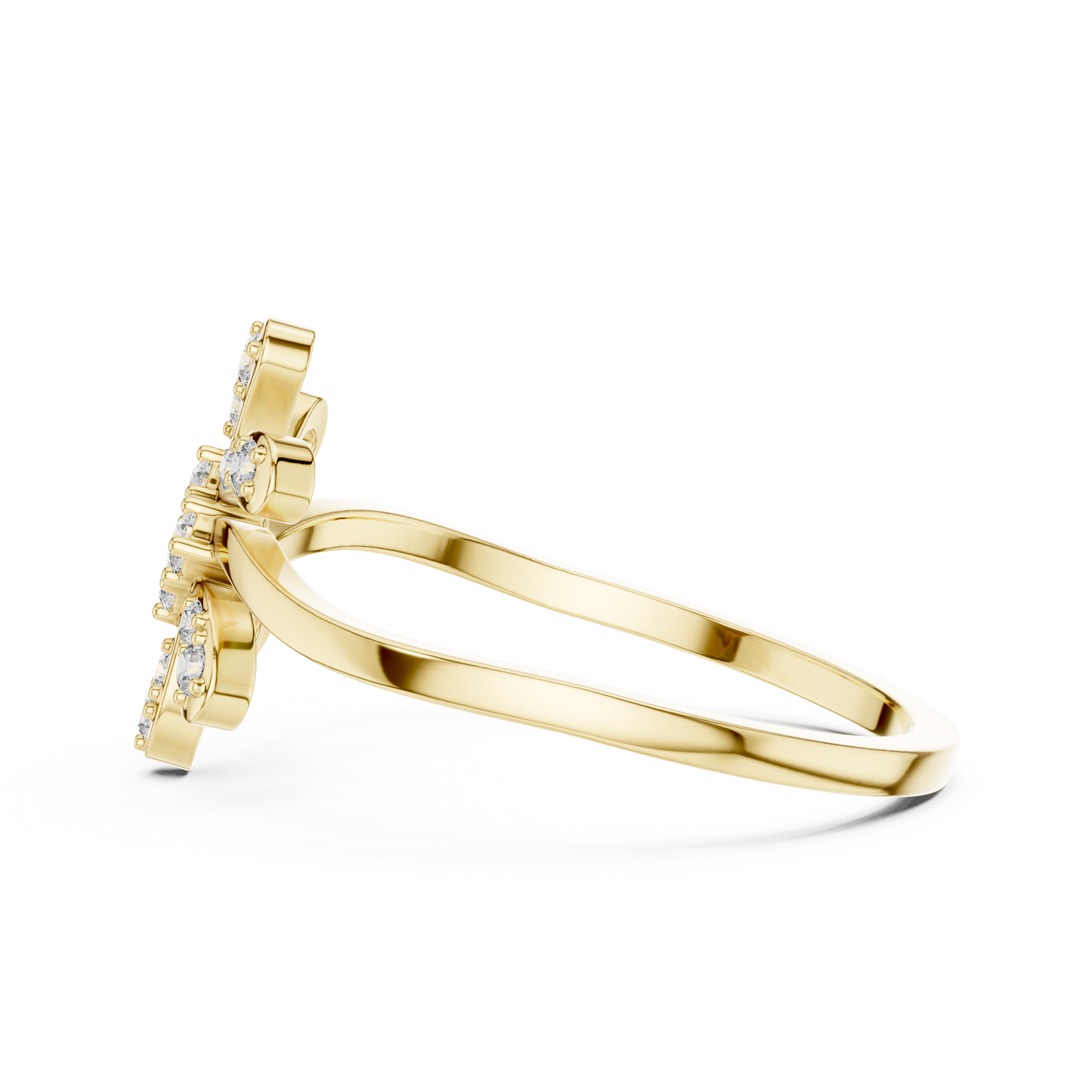Round Lab Grown Diamond Jasmine Blossom Ring
