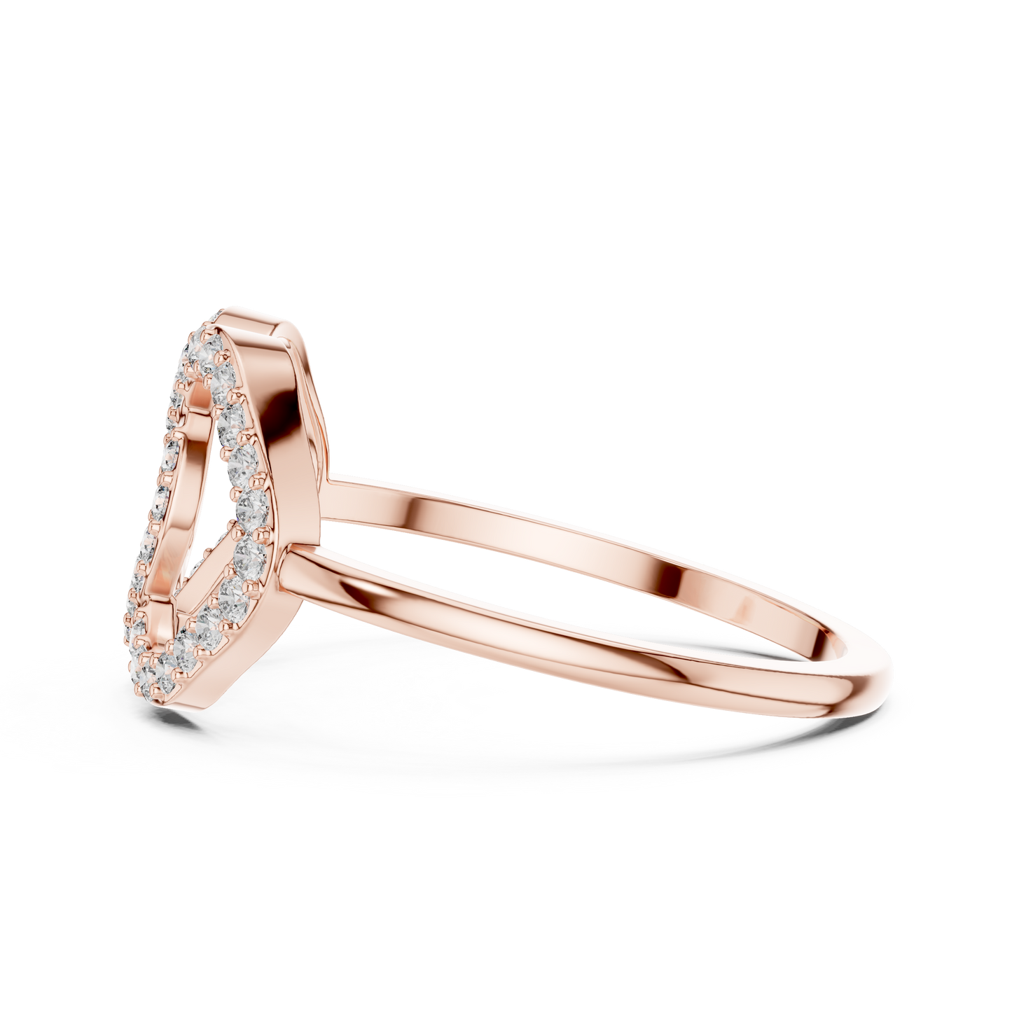 Linked Double Loop Eternity Lab Grown Diamond Ring