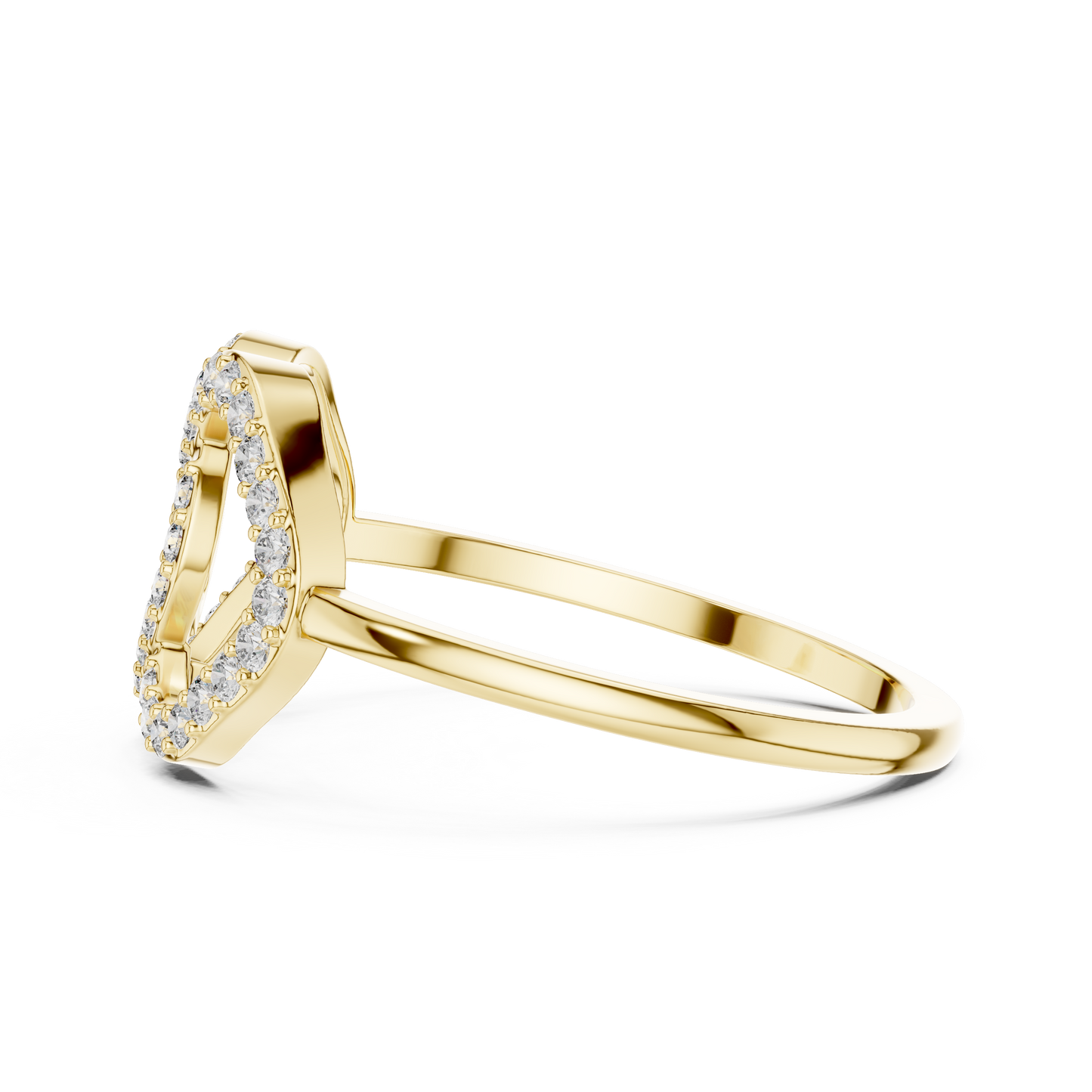 Linked Double Loop Eternity Lab Grown Diamond Ring