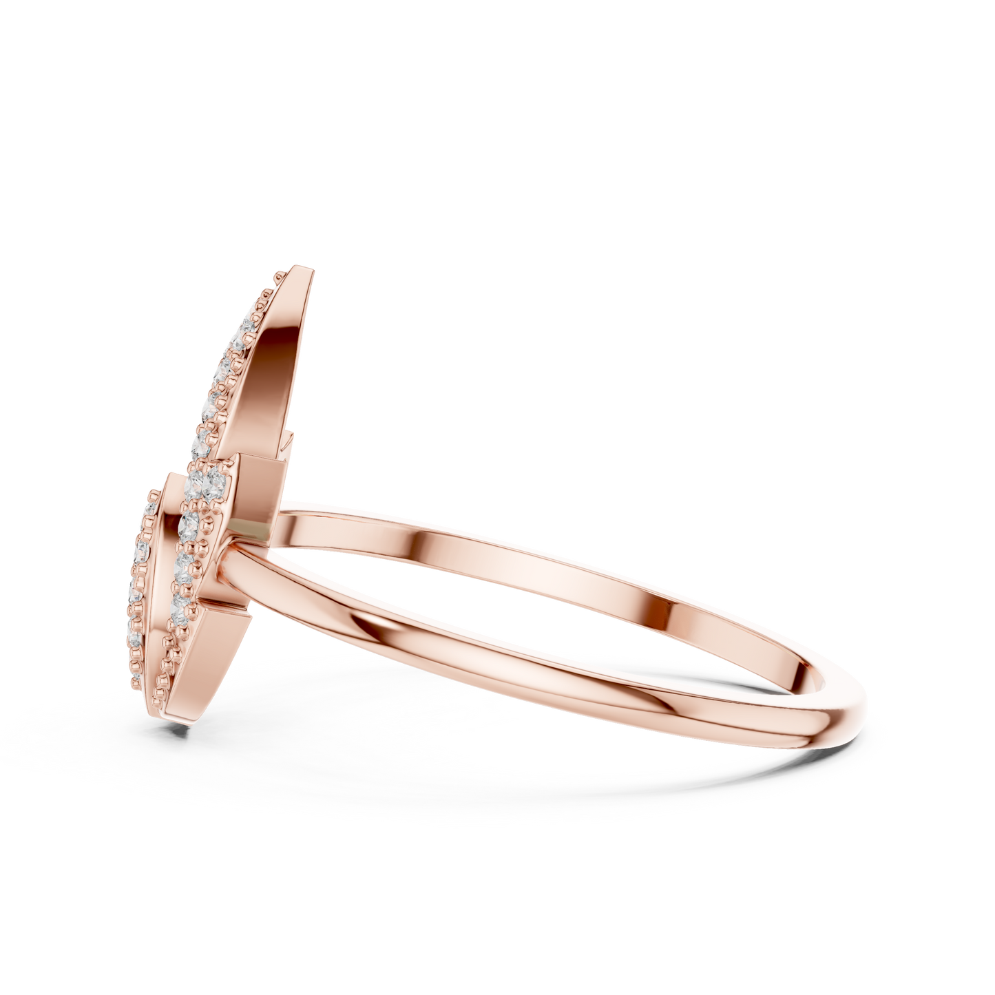 Lab Grown Diamond Lotus Cluster Ring