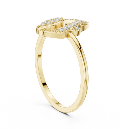 Lab Grown Diamond Lotus Cluster Ring
