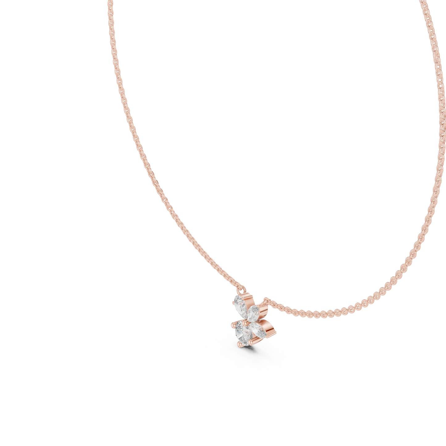 Unique Marquise Lab Grown Diamond Butterfly Pendant