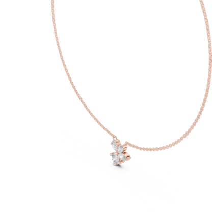 Unique Marquise Lab Grown Diamond Butterfly Pendant