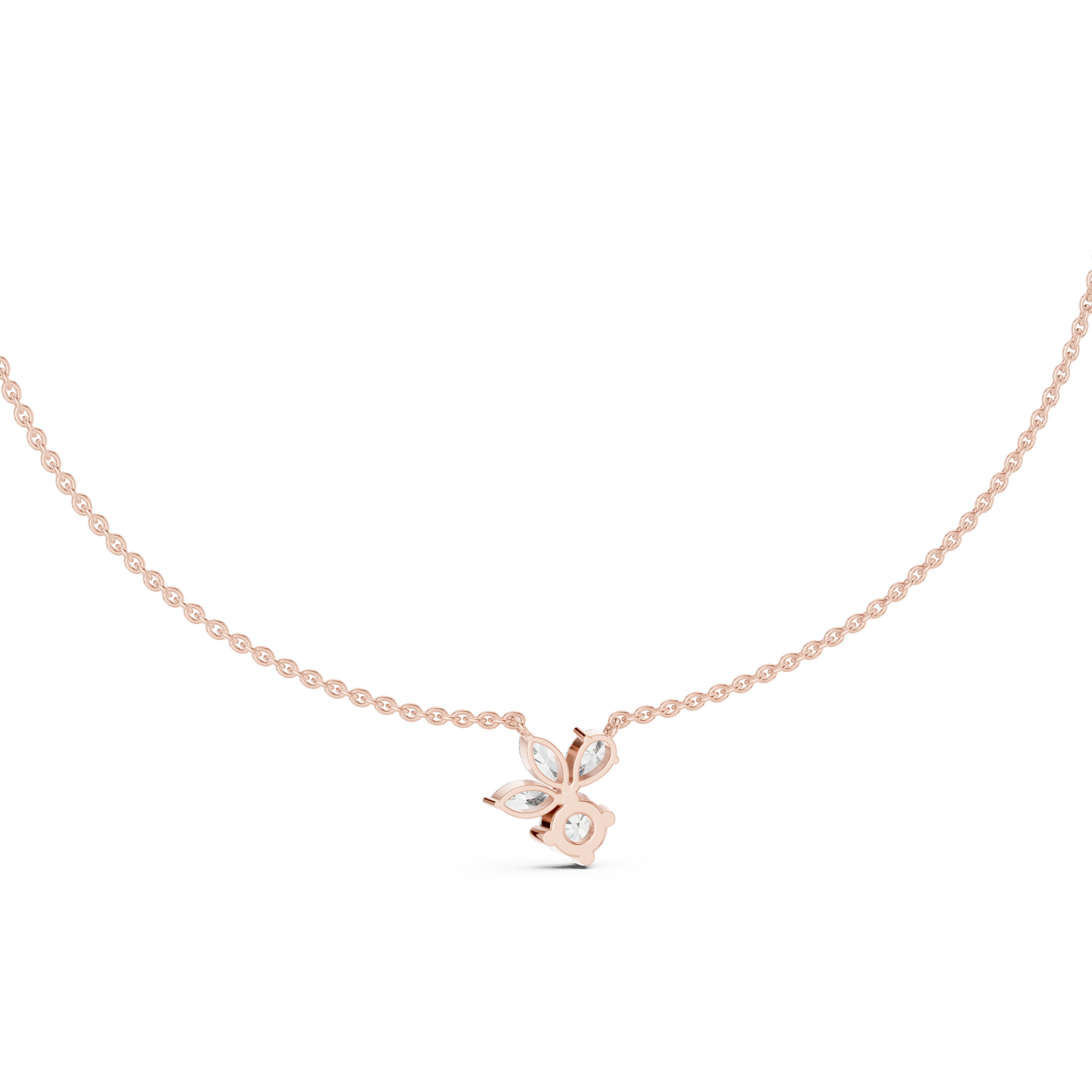 Unique Marquise Lab Grown Diamond Butterfly Pendant