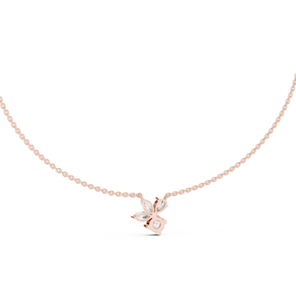 Unique Marquise Lab Grown Diamond Butterfly Pendant