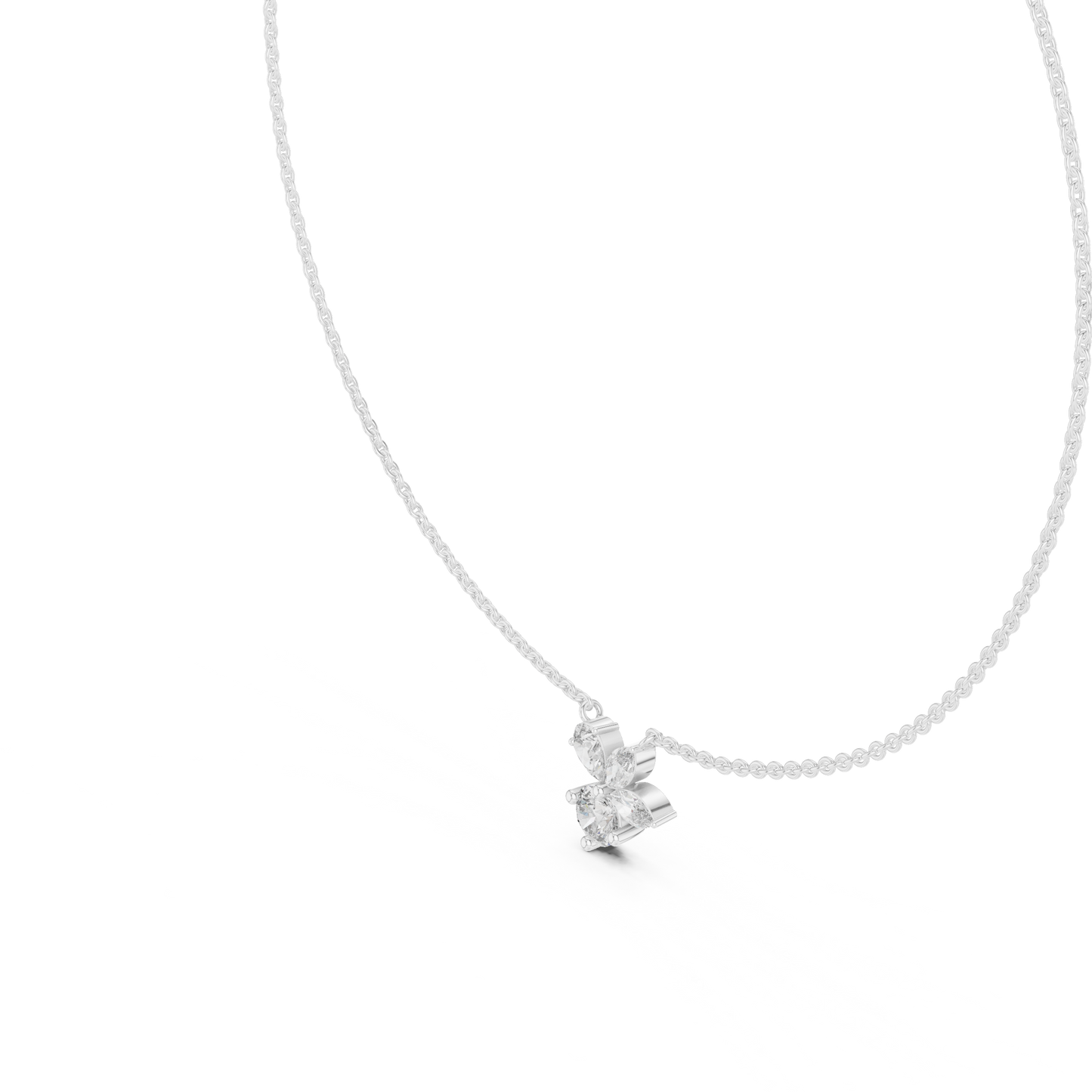 Unique Marquise Lab Grown Diamond Butterfly Pendant