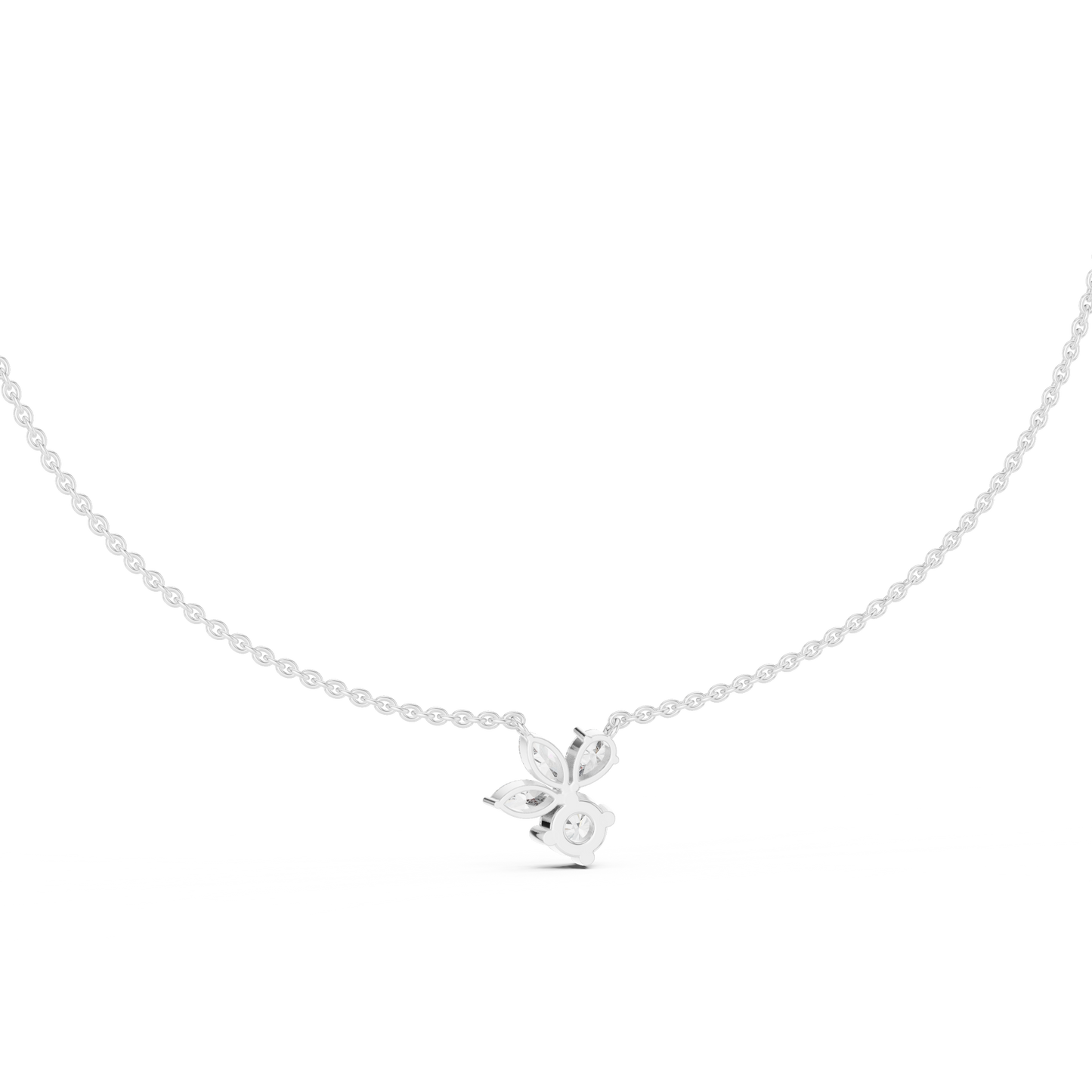 Unique Marquise Lab Grown Diamond Butterfly Pendant