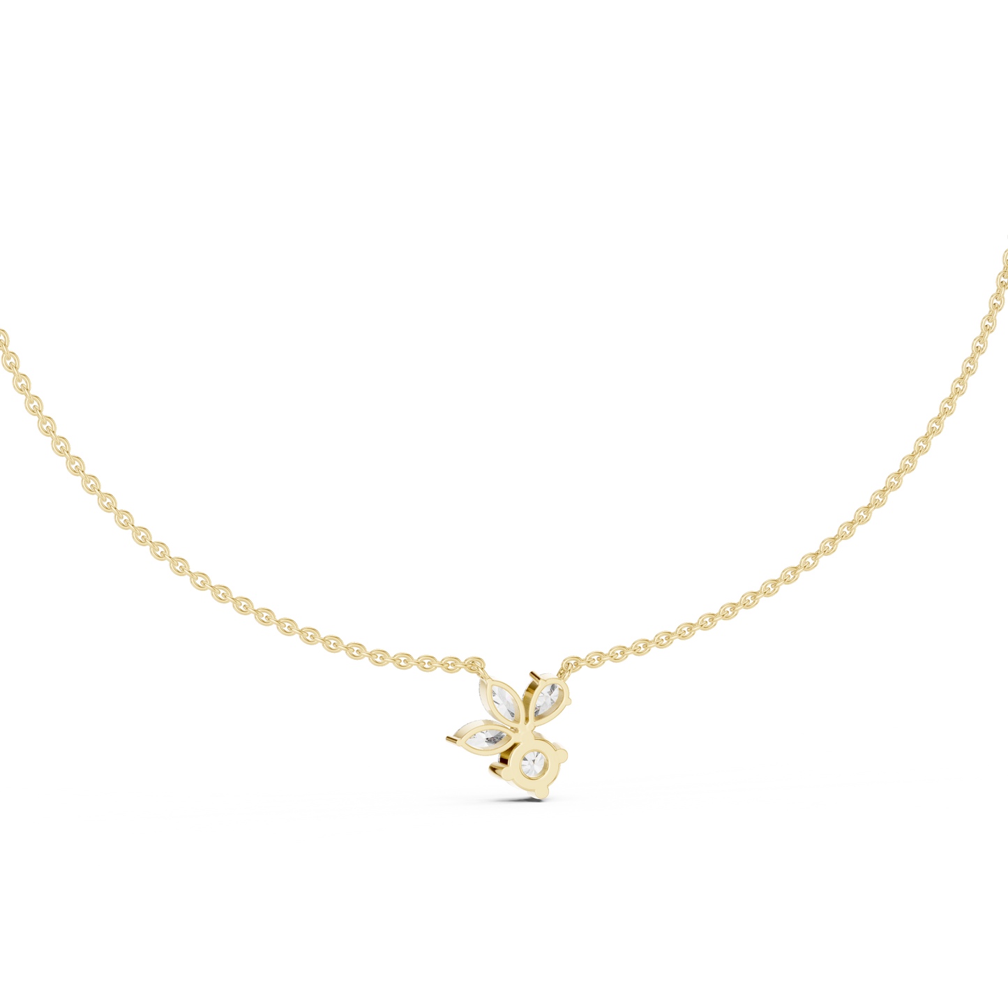 Unique Marquise Lab Grown Diamond Butterfly Pendant